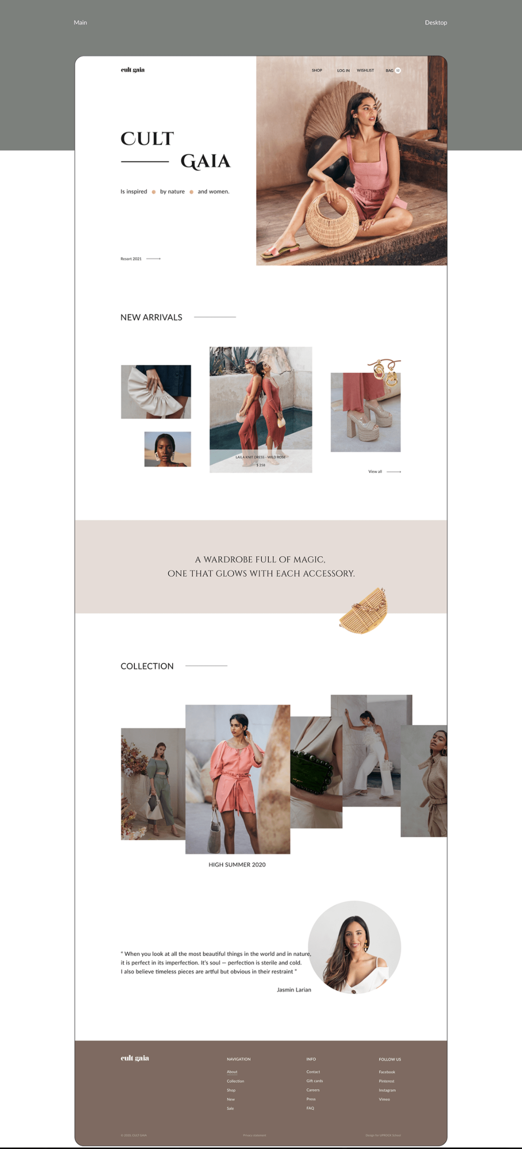 fasion online store weblayout